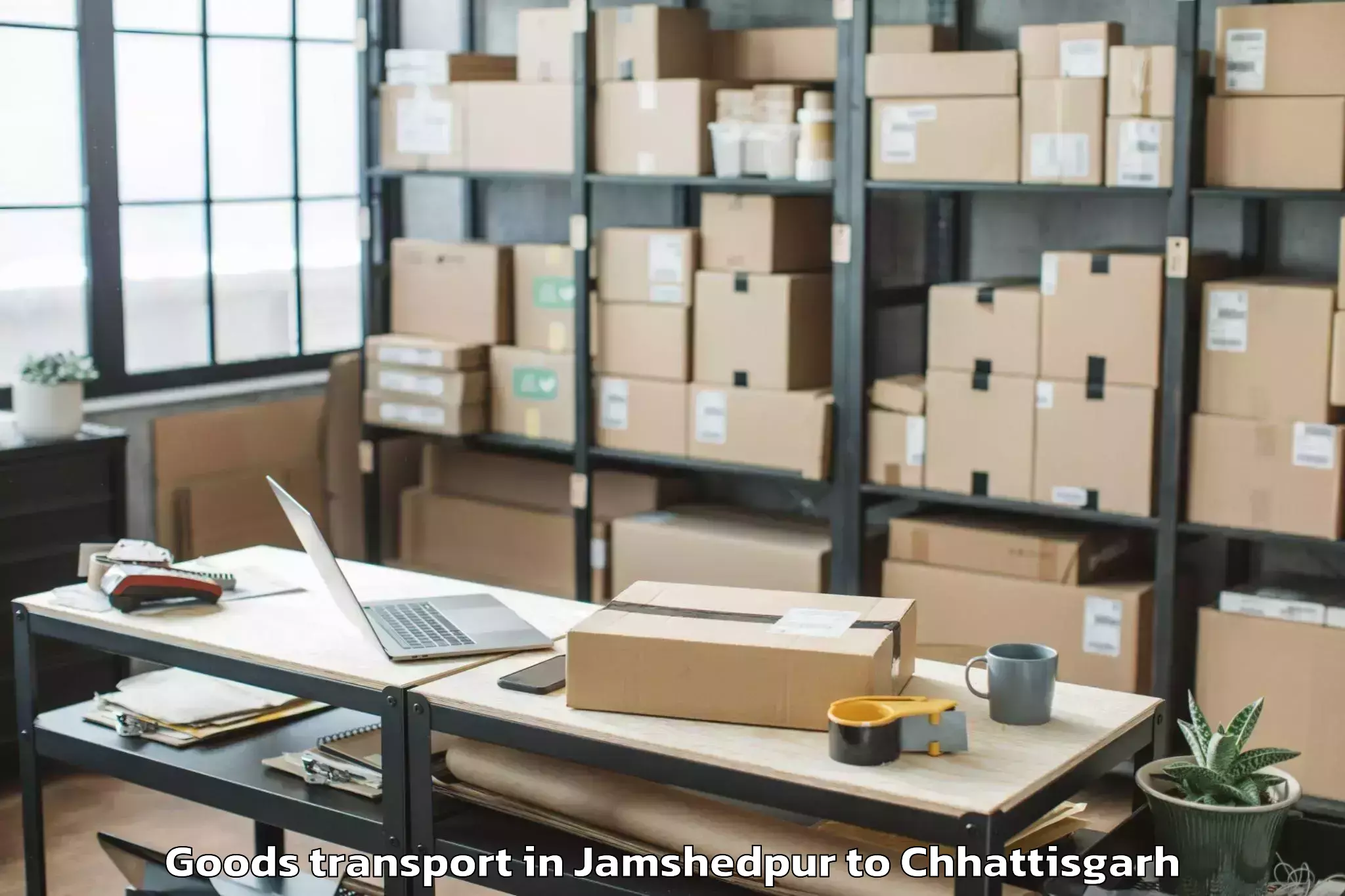 Top Jamshedpur to Dabhara Goods Transport Available